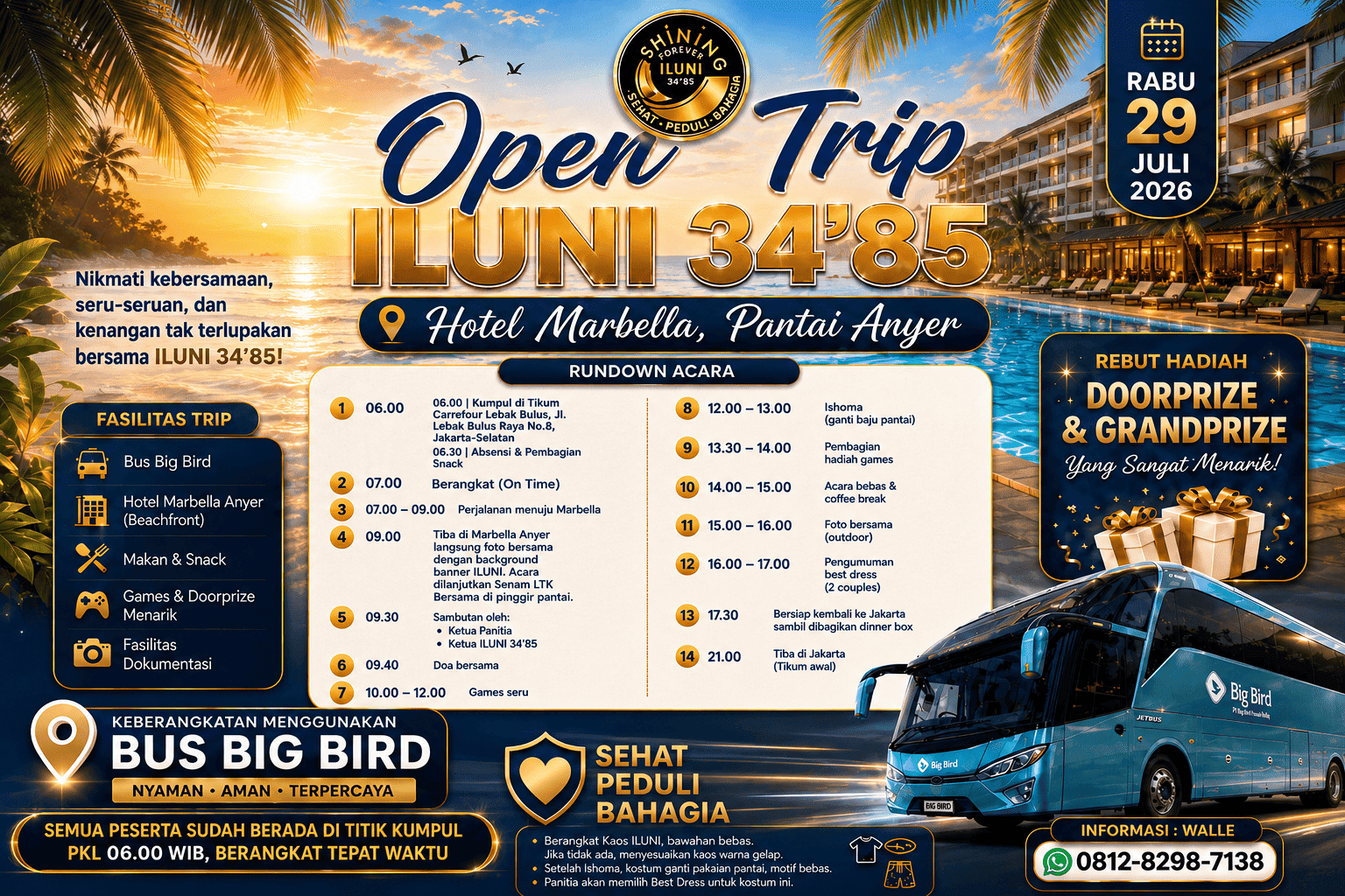 Open Trip ILUNI SMA 34'85: Saatnya Kembali Menjadi "Remaja", Sehari Bersama Sahabat Seperjuangan